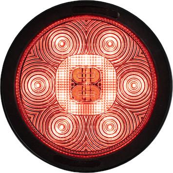 Combination 4 Inch Round LED Stop/Turn/Tail, Backup and Strobe Light with 23 LEDs